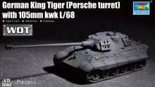 Trumpeter 07161 - 1:72 German King Tiger(Porsche turret)w.105mm kWh L/68