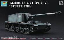Trumpeter 07210 - Sturer Emil 12,8 cm Sf. L/61 Pz.Sf.V