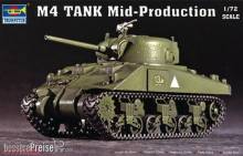 Trumpeter 07223 - 1:72 M4 (Mid) Tank
