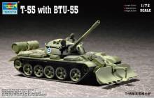 Trumpeter 07284 - 1:72 T-55 with BTU-55