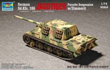 Trumpeter 07294 - 1:72 German Sd.Kfz 186 Jgdtiger wZimmerit Porsche gear