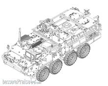 Trumpeter 07424 - US Army M1131 Stryker FSV