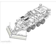 Trumpeter 07427 - M1132 Stryker Engineer Squad Vehicle w/SMP&AMP