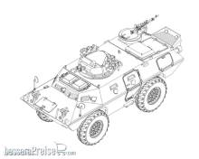 Trumpeter 07440 - M706 Commando Armored Car Product Improved