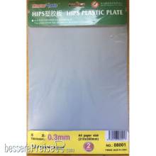 Master Tools 08001 - HIPS 0,3mm plastic sheet(210mmx300mmx2pc