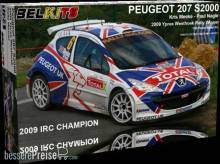 BELKITS BEL001 - PEUGEOT 207 S2000 Meeke Ypres WR 2009 in 1:24