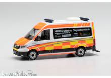 Herpa 944434 - MAN TGE Halbbus HD ´Coronavirus Diagnostic´