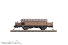Bemo 9463101 - RhB Kk-w 7371 Niederbordwagen mit Betonschwellen