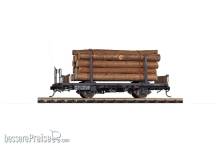 Bemo 9464101 - RhB Kk-w 7301 Rungenwagen mit Holzladung