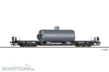 Tillig 95015 - Tiefladewagen SSt 66 der DR, beladen mit Dampfkessel, Ep. III -FORMNEUHEIT-