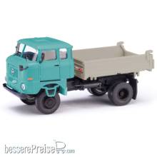 Busch 95287 - ESPEWE: IFA W50 LA/3SK (Dreiseitenkipper), Speditionskabine, Blaugrau