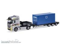 Herpa 956864 - Mercedes-Benz Actros L Bigspace Tieflade-Sattelzug Bloedorn