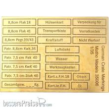 Matho Models 35006 - German Crate Markings (airbrush templates)