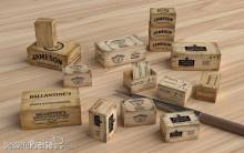 Matho Models 35130 - Wooden Crates: whiskey
