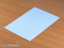 Matho Models 80003 - Decal Numbers - small, white, type 1