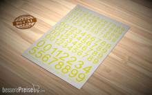 Matho Models 80027 - Decal Numbers - large, yellow