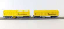 Lux 9631 - H0-Doppelpack DC: Gleisstaubsaugerwagen (Art. 8831) und Schienenpolierwagen (Art.9131) als Set