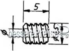 Weinert 9650 - Modul 0,3 Messing-SchneckeBohrung 1,48 mm