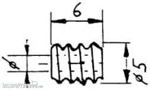 Weinert 9653 - Modul 0,5 Kunststoff-Schnecke5,0 DurchmesserBohrung 1,48 mm