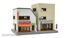 Tomytec 970974 - Gebäude-Set A3, Friseursalon & Modell-Geschäft