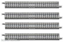 Tomytec 971011 - 4 Gleise, gerade, in Schotterbettung, je 140 mm