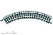 Tomytec 971111 - 4 Gleise, gebogen, Mini Curved, in Schotterbettung, r 103 mm