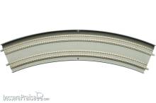 Tomytec 971168 - 2 Doppelgleise, gebogen, in Beton-Viaduktbet., 45°, r 465 mm