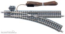 Tomytec 971273 - Elektrische Weiche, rechts, in Schotterbettung
