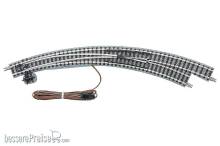 Tomytec 971278 - Elektrische Bogenweiche, rechts, in Schotterbettung