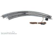 Tomytec 971279 - Elektrische Bogenweiche, links, in Schotterbettung
