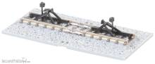 Tomytec 971425 - Prellbock, 40 mm, in breiter Schotterbettung, 2 St