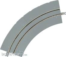 Tomytec 971795 - 4 Tram-Gleise, gebogen, Super Curved, mit breiter Betonbet.