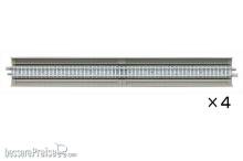 Tomytec 971822 - 4 Gleise, gerade, in Beton-Viaduktbettung, je 280 mm