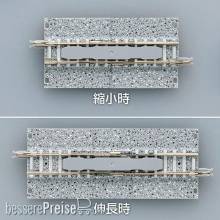 Tomytec 975284 - Variables Gleis, 70 - 90 mm, in breiter Schotterbettung