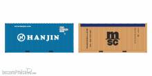 Igra Model 98010025 - 2-tlg set Hanjin 20 LC + MSC OT