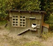 Model Scene 98518 - Hühnerstall H0 (bausatz)