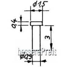 Weinert 9885 - Kunststoffniet, 1 mm Dm.