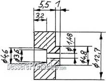 Weinert 99202 - Schwungscheibe,DM12,7 x 6,5mm