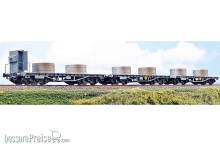 ACME AC45140 - Güterwagen-Set 3-teilig, der FS mit Blechrollen - Set bestehend aus drei Flachwagen Typ R, - Ep.III