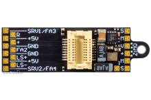 Zimo ADANEX - Adapterplatine mit Next18Buchse und 5 VVersorgung (max. 300 mA) – 29 (25,5) x 9 x 2,2mm Für Next18Decoder bis max. 15mm Länge,