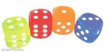 Amigo Spiele AMI00079 - Würfel Transparent Neon W06 16mm