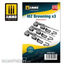 Ammo AMIG8911 - 1/72 M2 Browning x3
