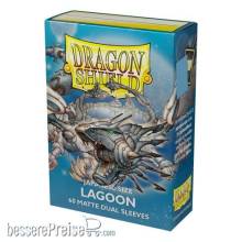 Dragon Shield ART15148 - Sleeves - Japanese size - Matte Dual 60 Lagoon Saras (Blue)
