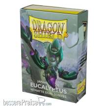 Dragon Shield ART15149 - Sleeves - Japanese size - Matte Dual 60 Eucalyptus Lehel (Green)