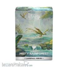 Dragon Shield ART16501 - Matte Dual Art Sleeves MTG Landfall Series - Misty Rainforest