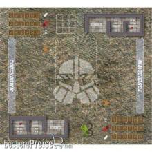 Bandua BABWTMAT0109 - Fantasy Football Map dwarf - compatible with Blood Bowl TEXTIL