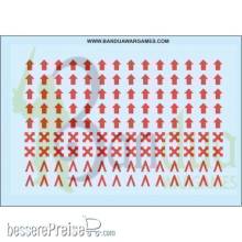 Bandua BAE00229 - Red Symbols Legion Unit´s Decal Sheet