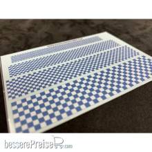 Bandua BAE00233 - Blue white checkerboard - Various sizes - Decal Sheet