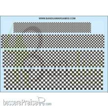 Bandua BAE00234 - Black and white checkerboard - Various sizes - Decal Sheet