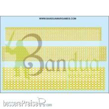 Bandua BAE00238 - Yellow and White Diamonds Decal Sheet